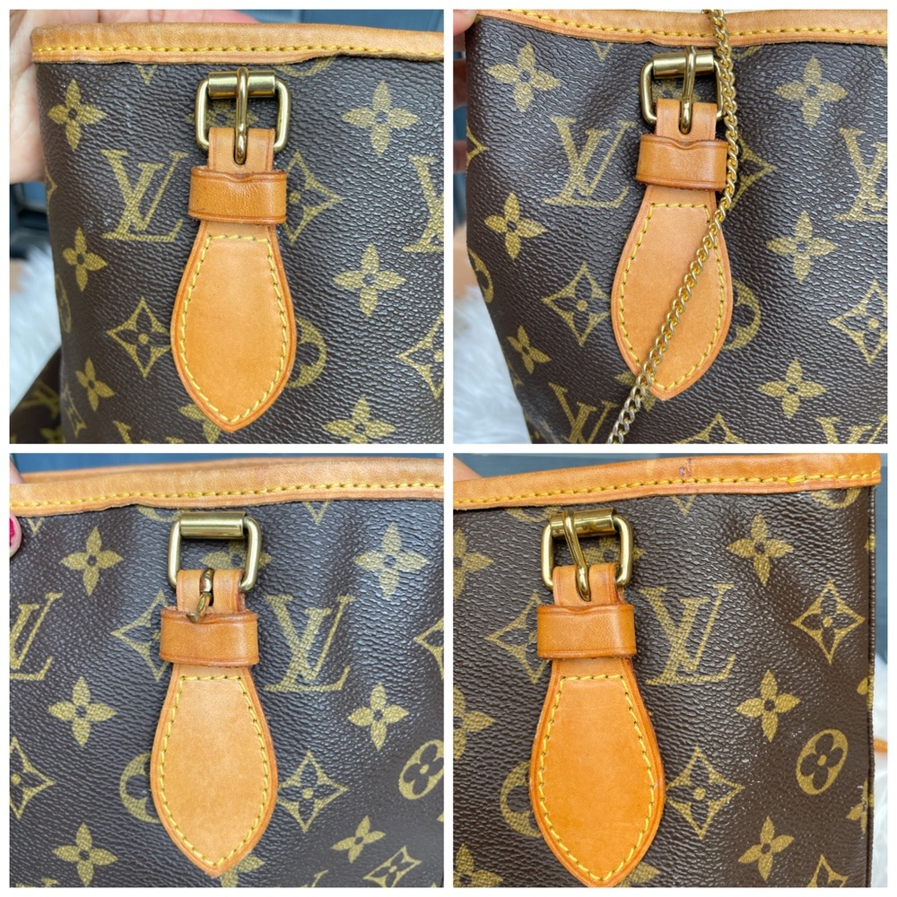 Authentic LOUIS VUITTON BUCKET PM  and  Pouch